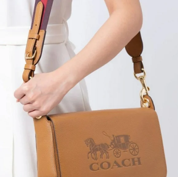 Coach Jes Messenger Handbag in Saddle Tan - Picture 3 of 6